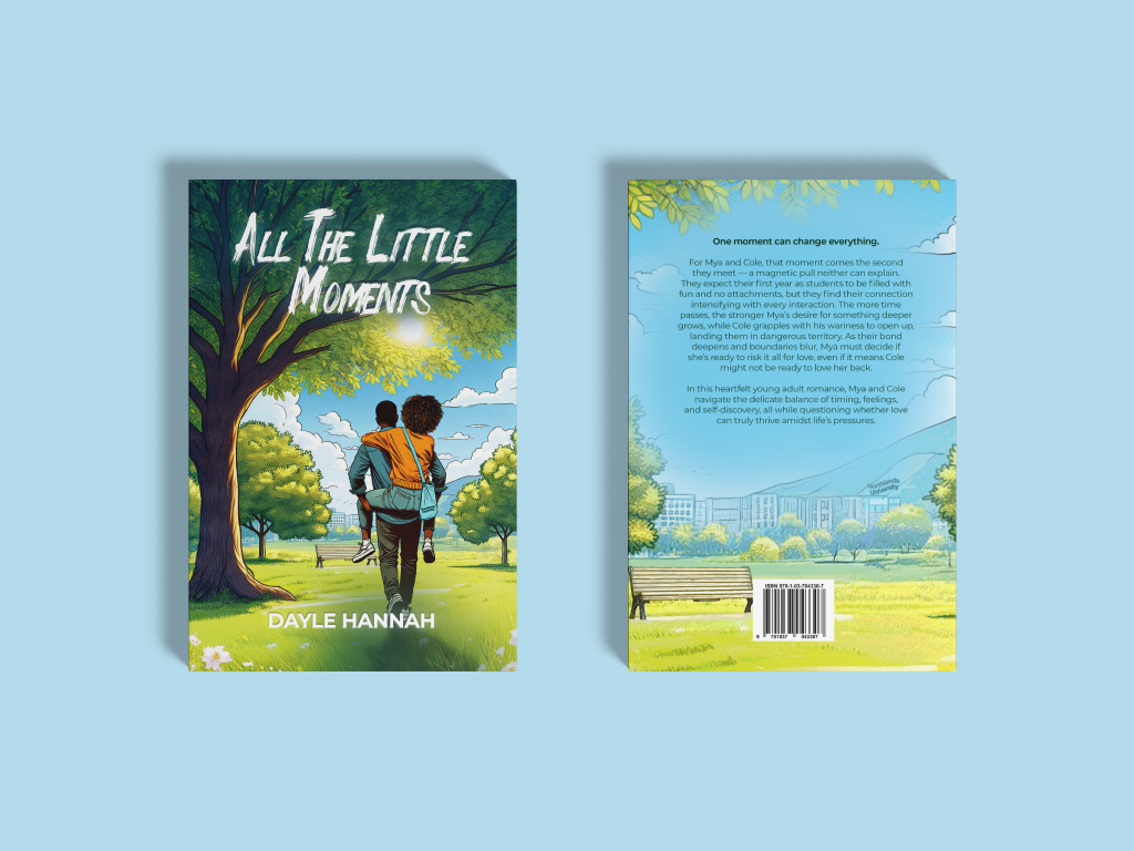 All the little moments paperback front and back